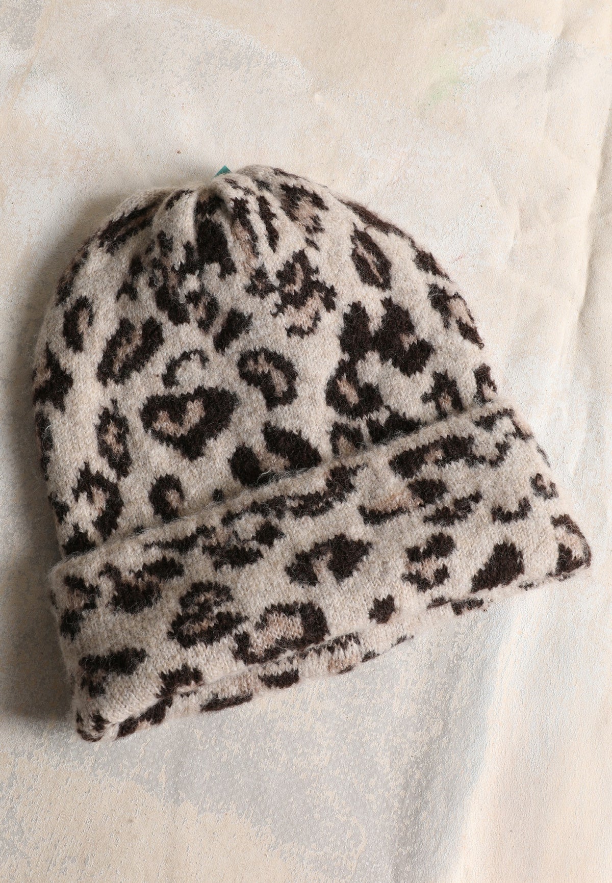 Leopard Cuff Beanie
