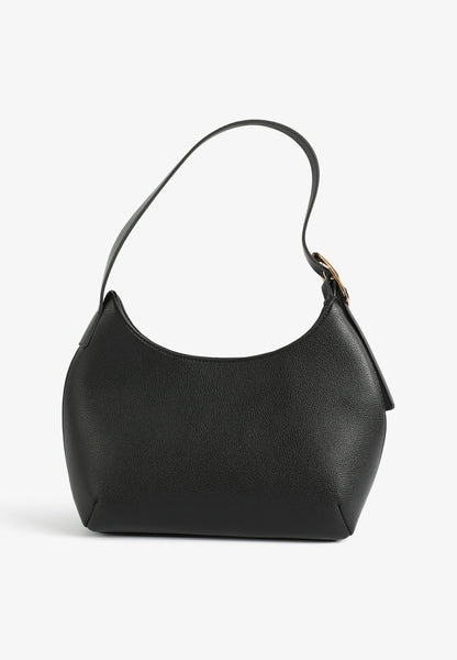 Pebbled Faux Leather Shoulder Bag