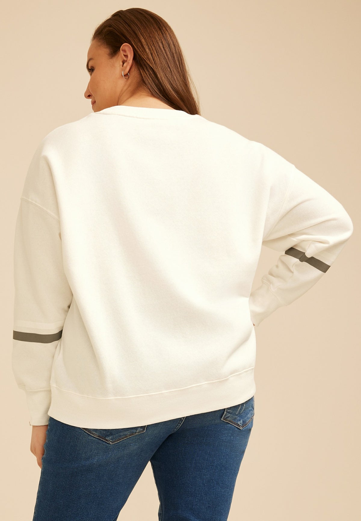 Plus Size Snoopy Varsity Sweatshirt