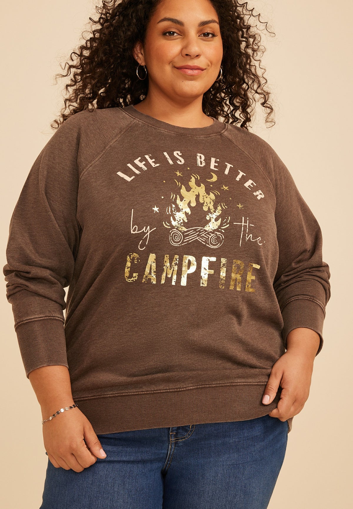 Plus Size Life Is Better By The Campfire Sweatshirt