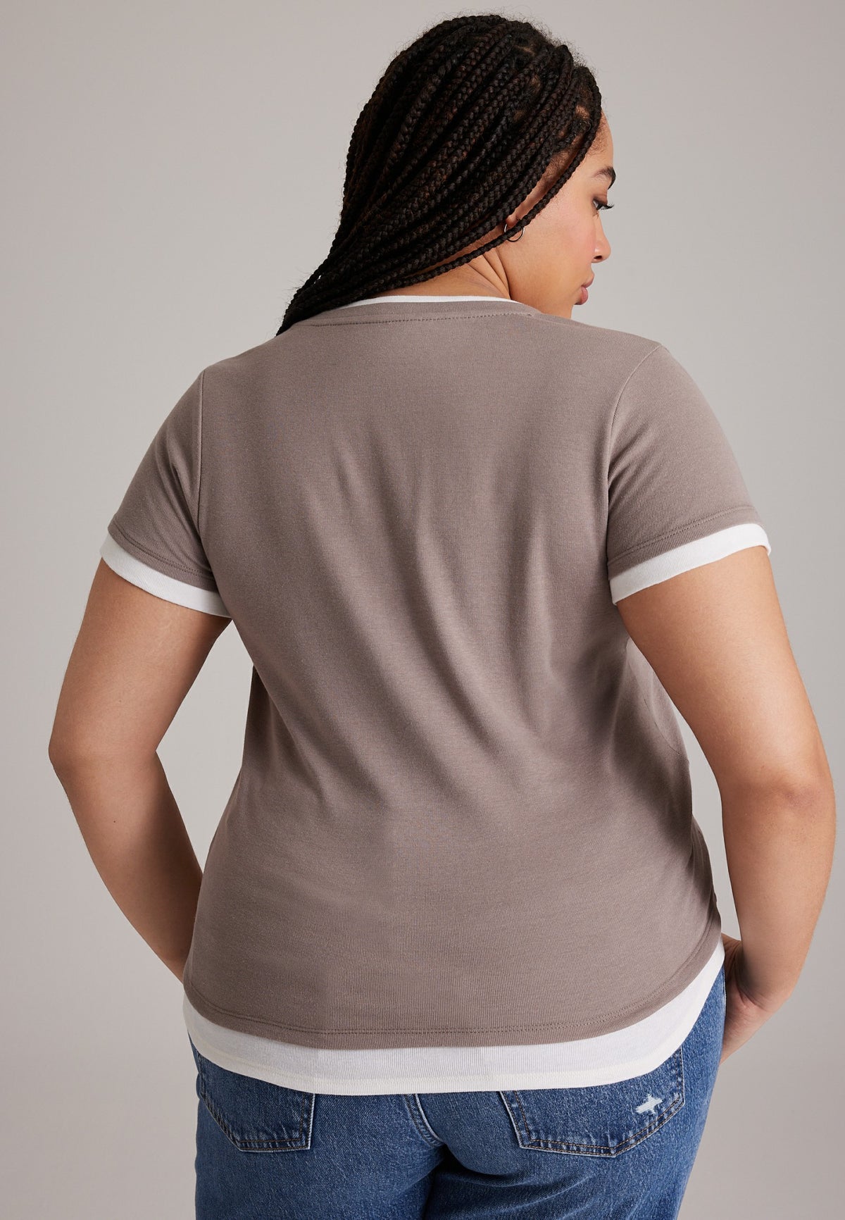 Plus Size 24/7 Twofer Tee