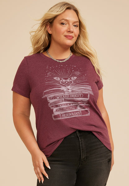 Plus Size Wizard Digest Butterfly Classic Fit Graphic Tee