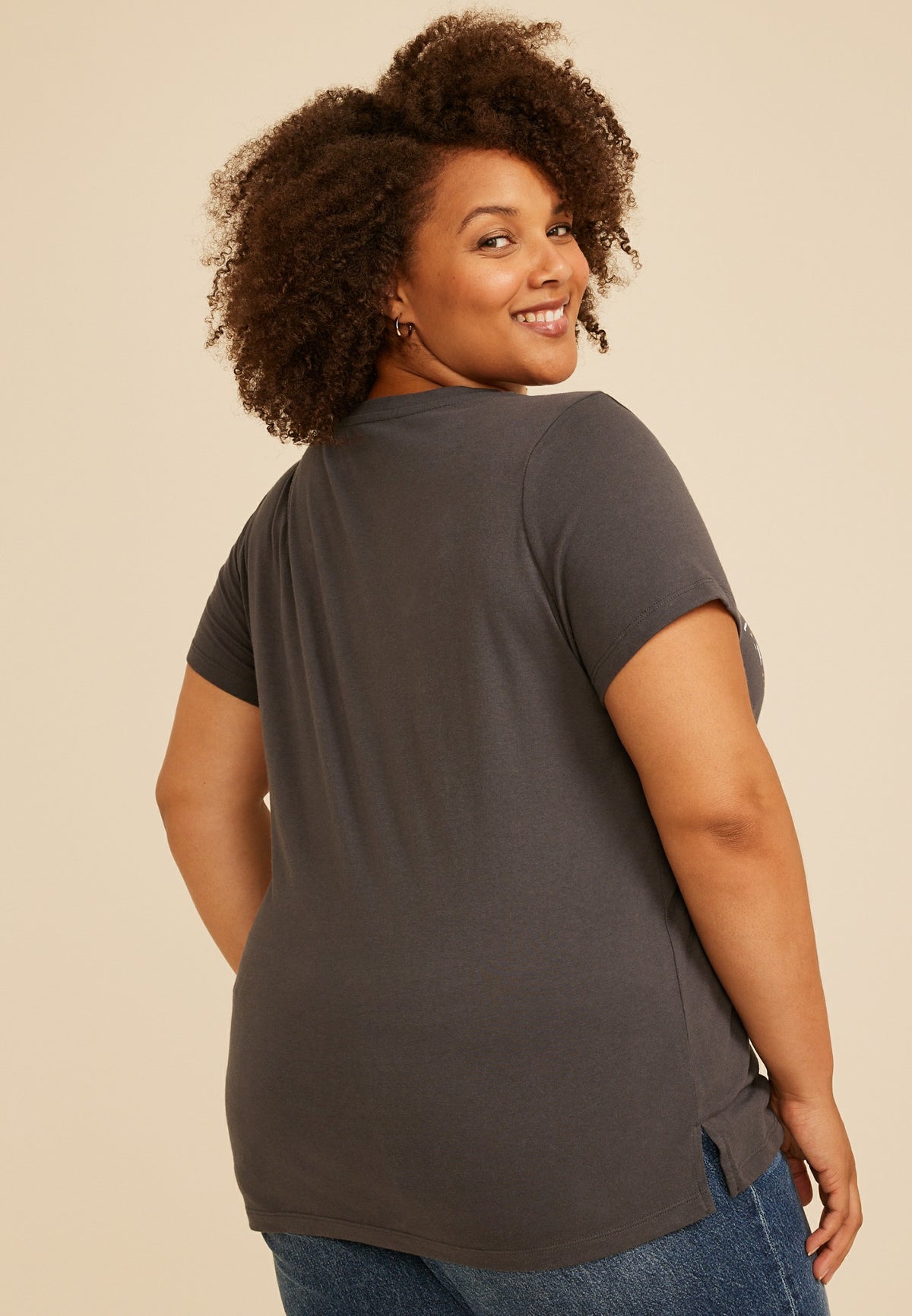 Plus Size Get Lost Mountain Classic Fit Graphic Tee