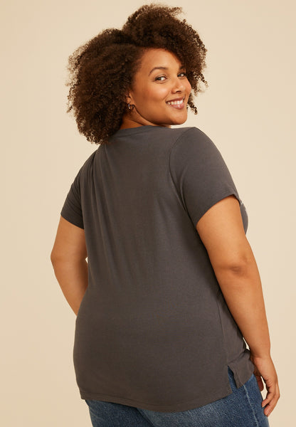 Plus Size Get Lost Mountain Classic Fit Graphic Tee