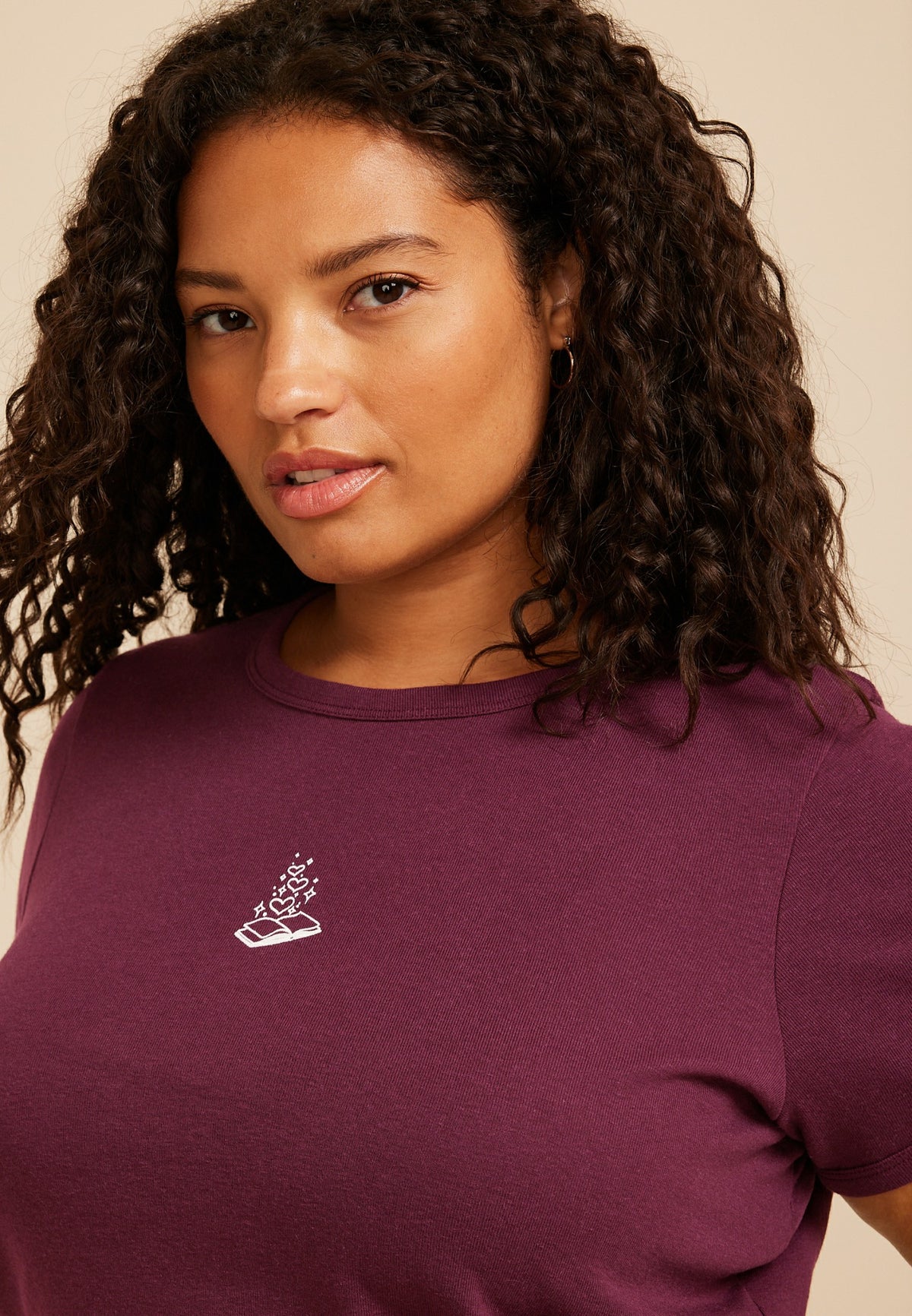 Plus Size Book Baby Graphic Tee