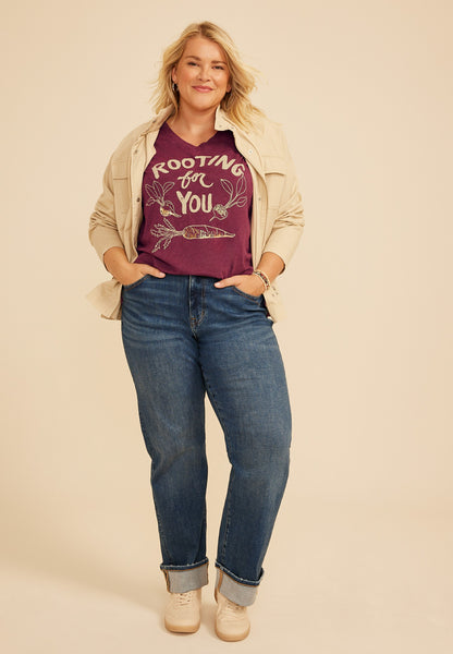 Plus Size Rooting For You Classic Fit Graphic Tee