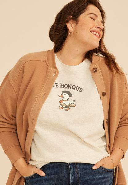 Plus Size Le Honque Duck Classic Fit Graphic Tee