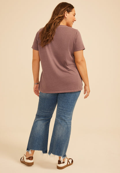 Plus Size Take The Road Less Traveled Classic Fit Graphic Tee