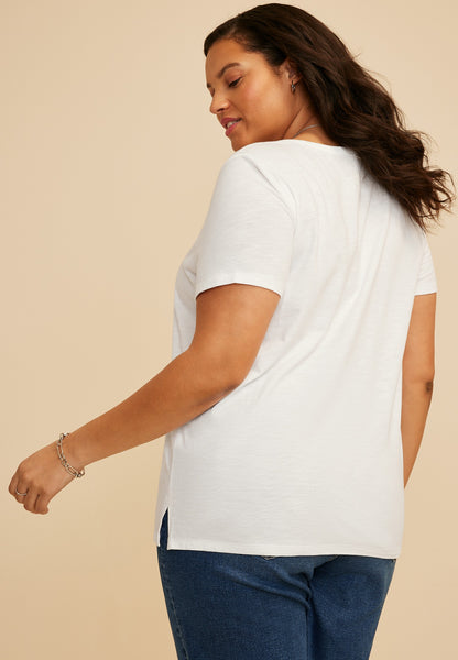 Plus Size 24/7 Dawson V Neck Tee
