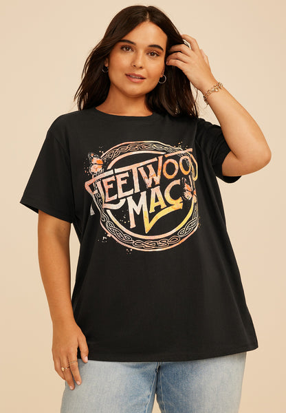 Plus Size Fleetwood Mac Oversized Fit Graphic Tee