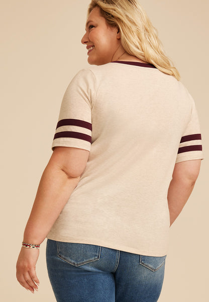 Plus Size Sunday Funday Classic Fit Graphic Tee