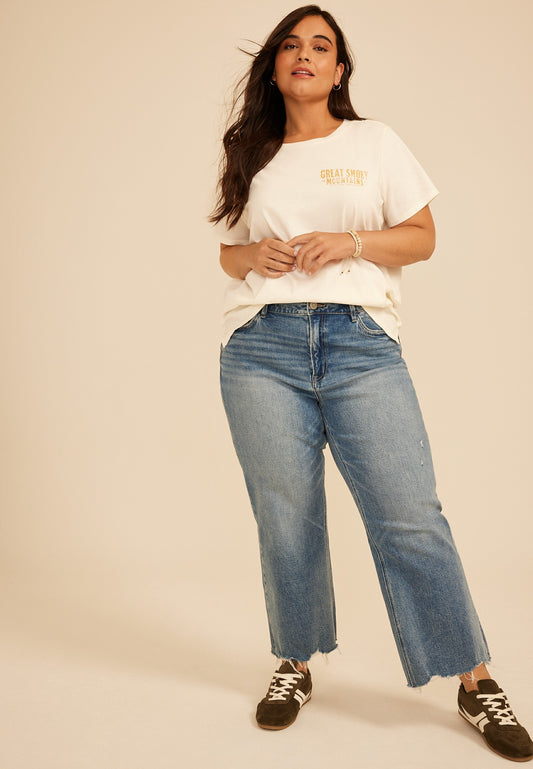 Plus Size Great Smoky Mountains Classic Fit Graphic Tee
