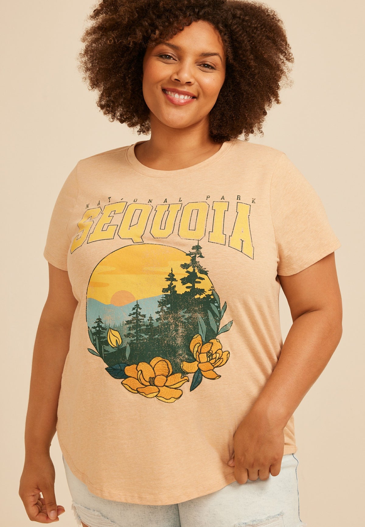 Plus Size National Park Sequoia Classic Fit Graphic Tee