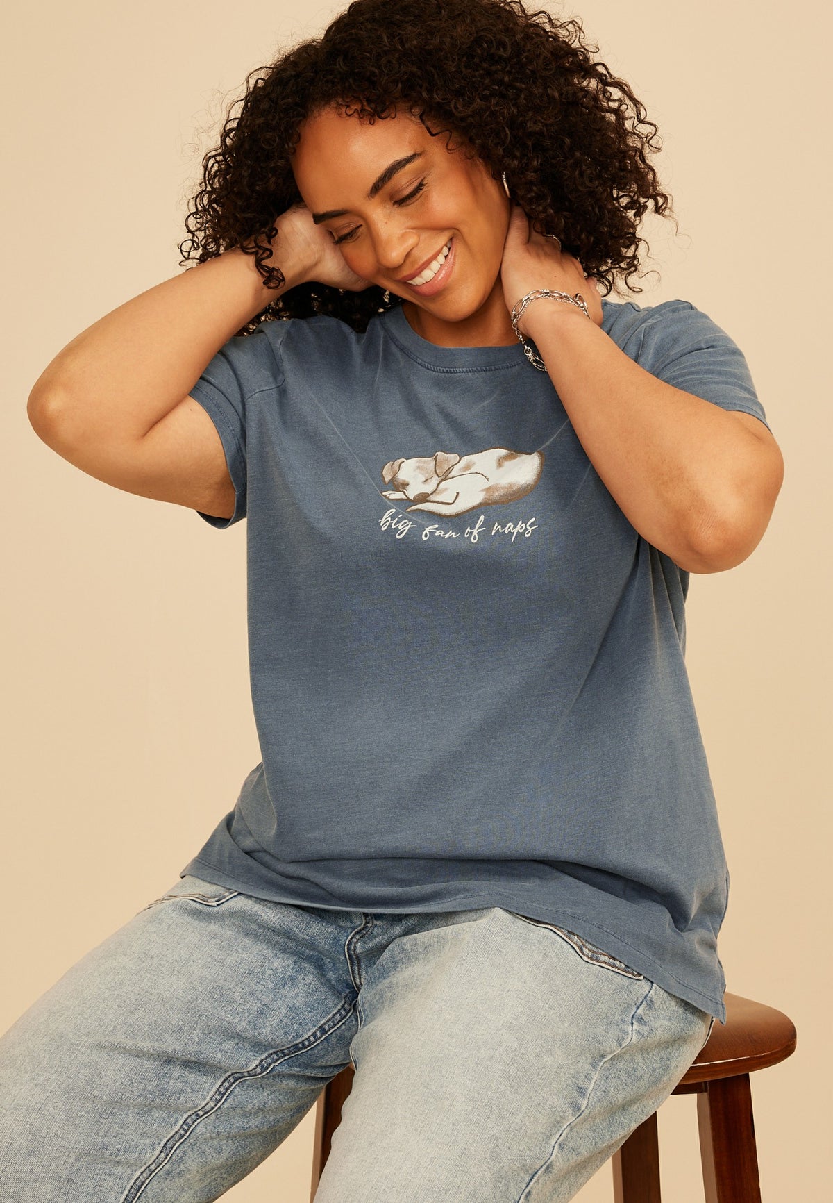 Plus Size Big Fan Of Naps Classic Fit Graphic Tee