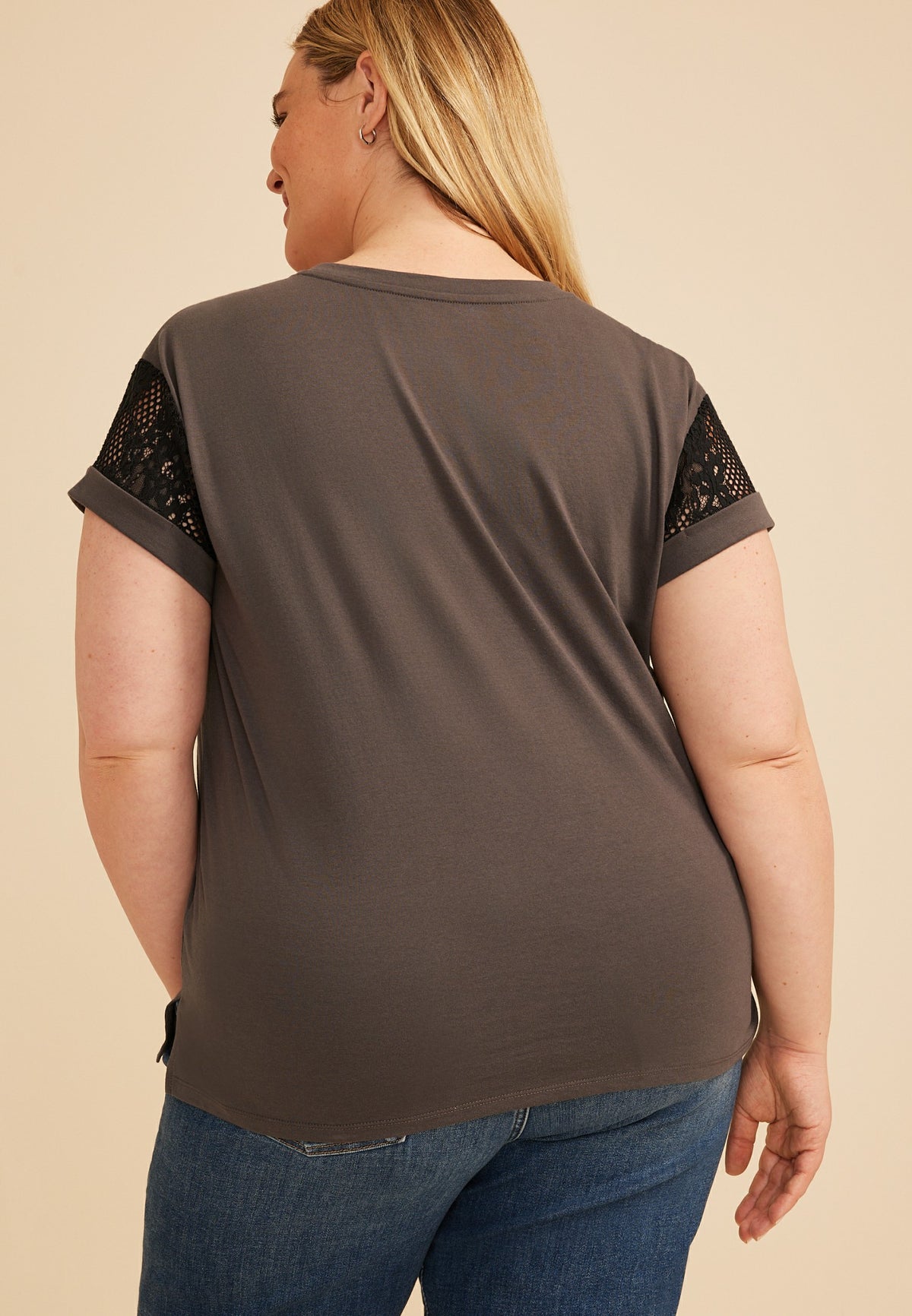 Plus Size Studded Out West Records Classic Fit Graphic Tee