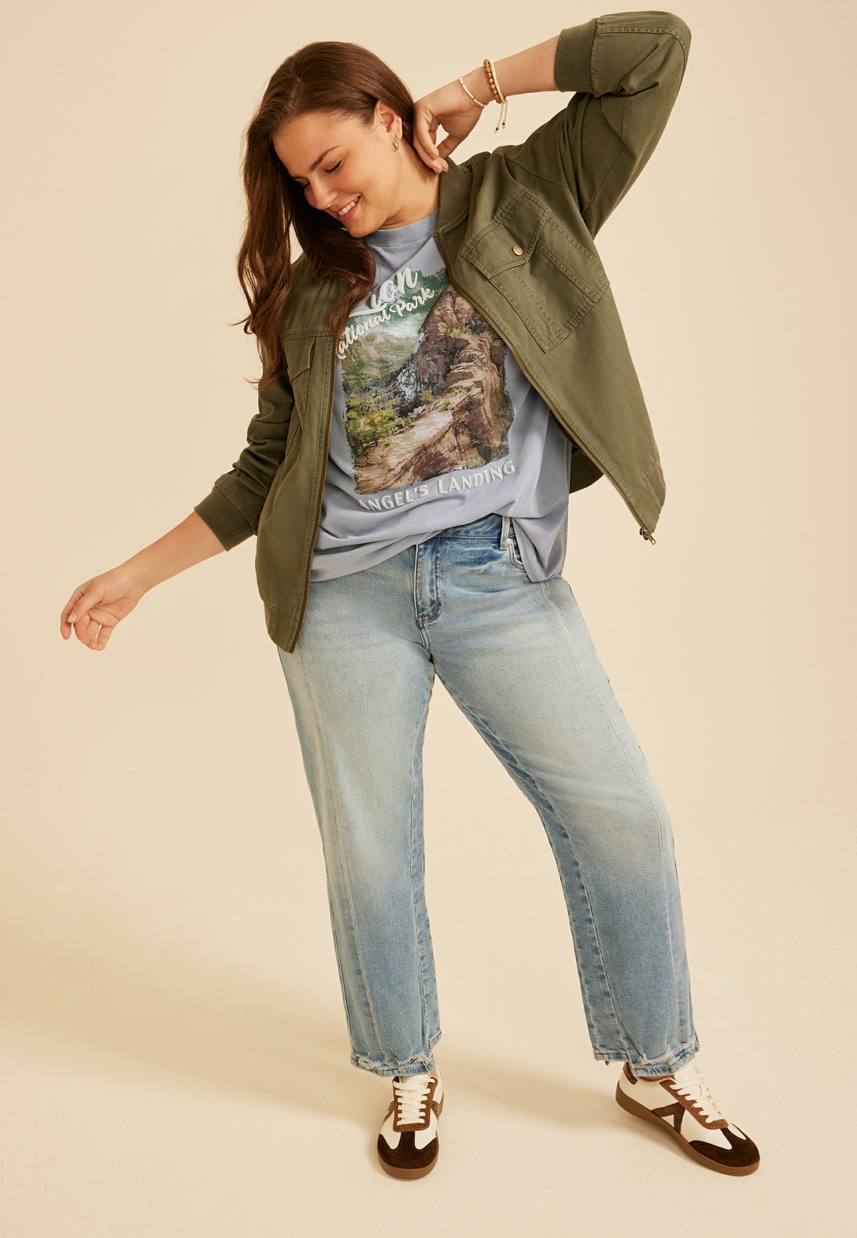 Plus Size Zion National Park Oversized Fit Graphic Tee