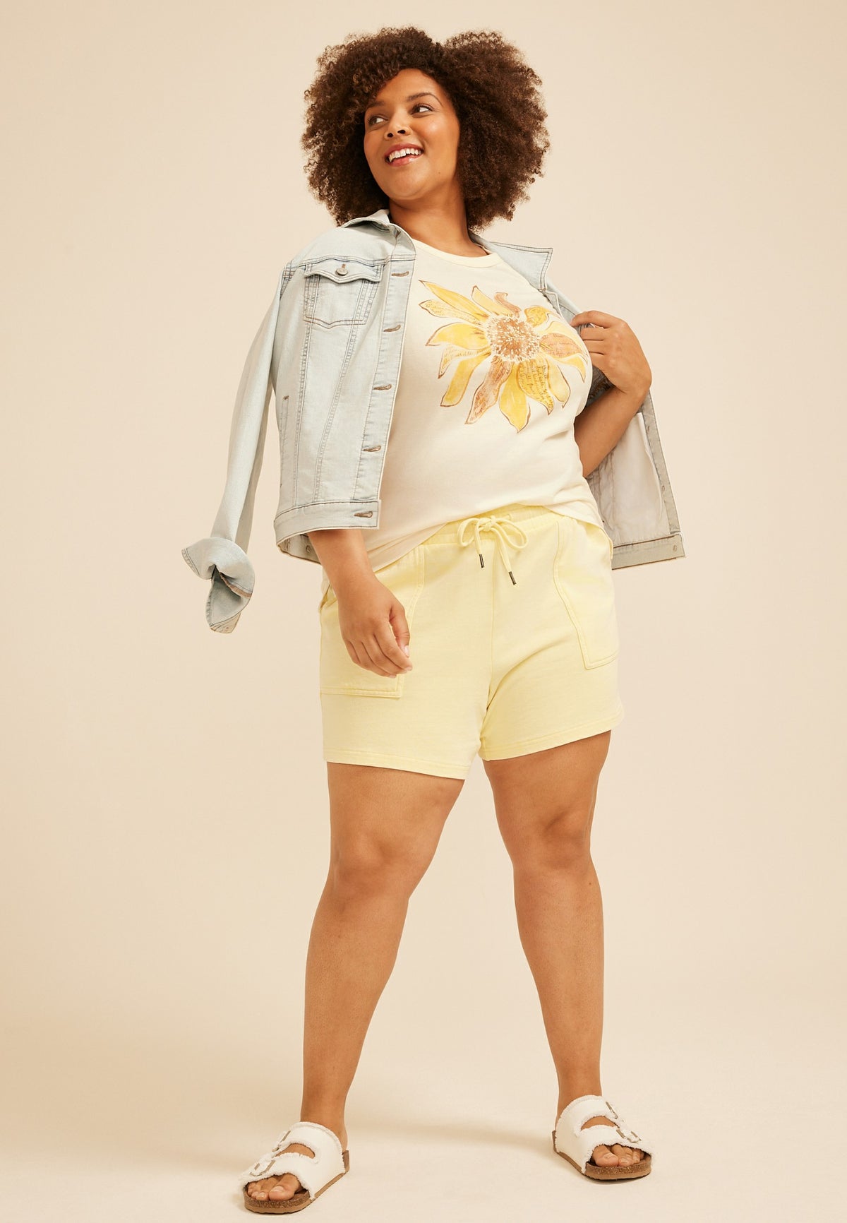 Plus Size Sunflower Classic Fit Graphic Tee