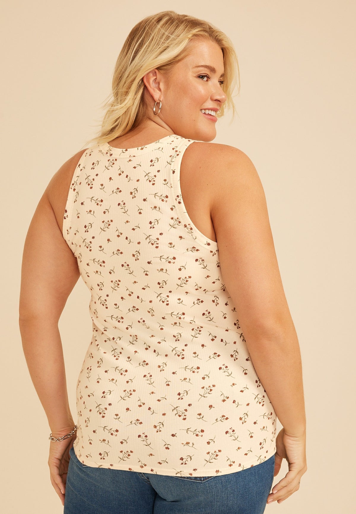 Plus Size 24/7 Highline Floral Tank Top