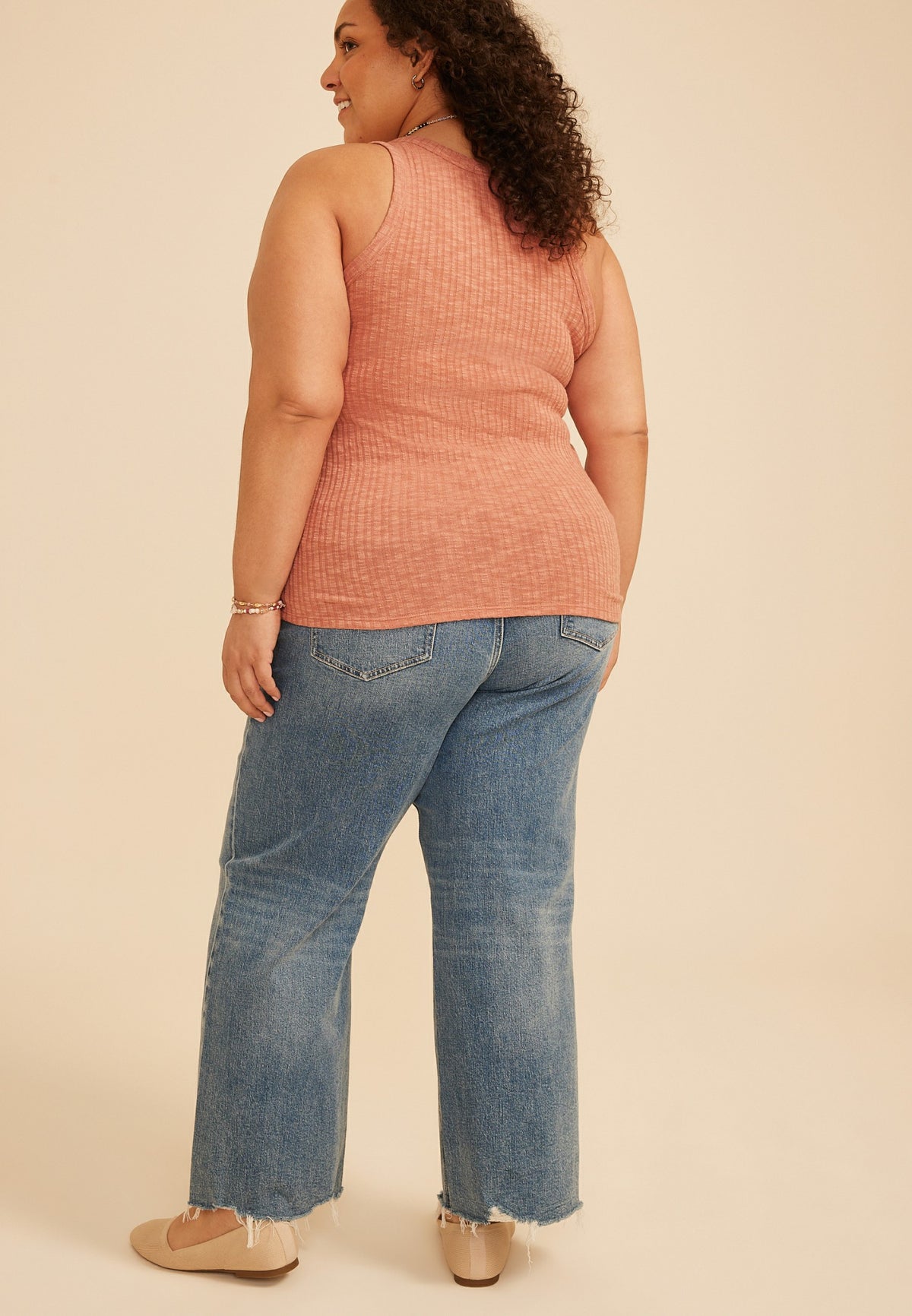 Plus Size 24/7 Variegated Ribbed Highline Tank Top