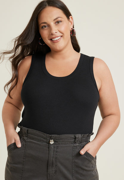 Plus Size 24/7 U Line Tank Top