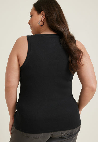 Plus Size 24/7 U Line Tank Top