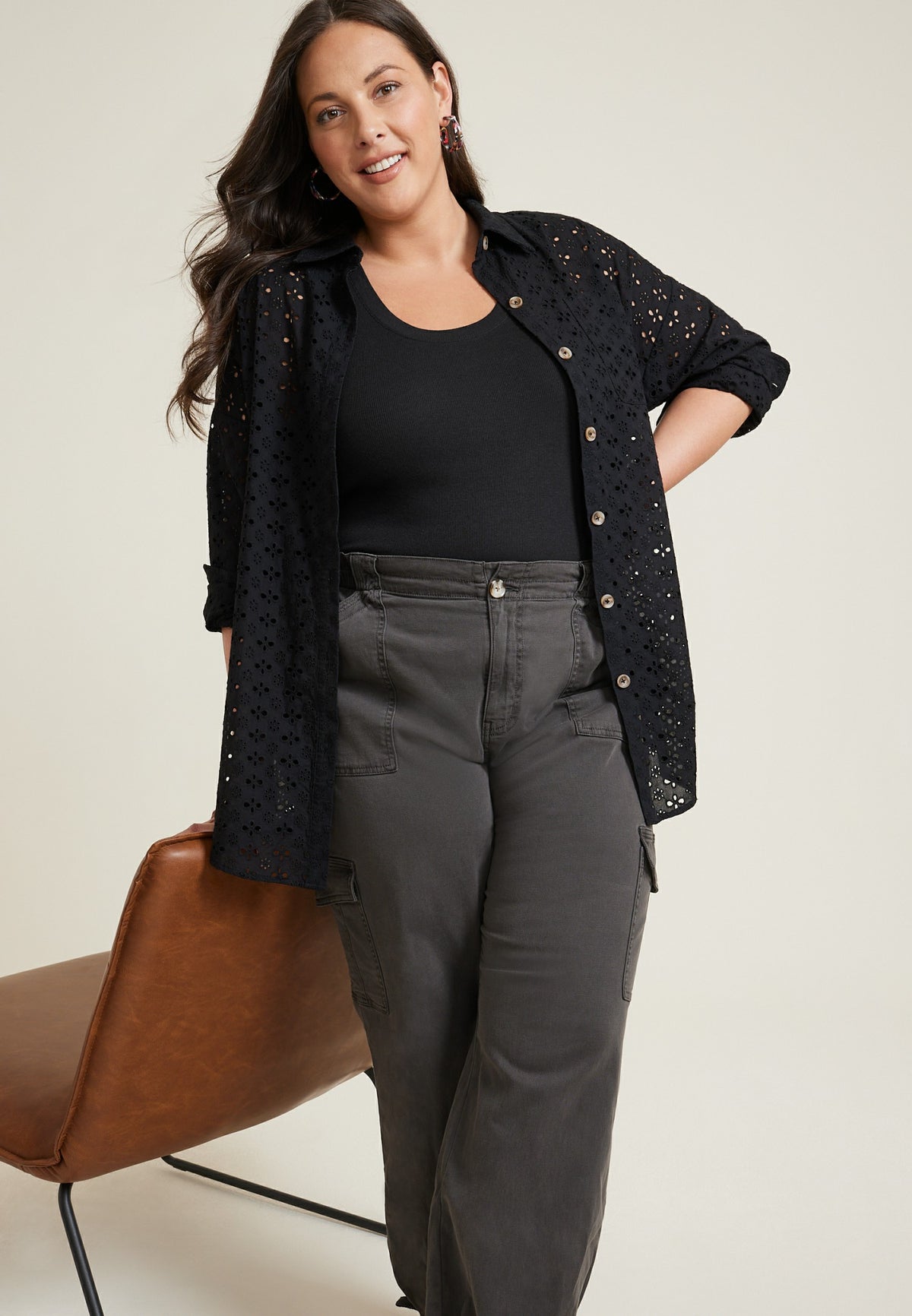 Plus Size 24/7 U Line Tank Top