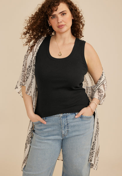 Plus Size 24/7 U Line Tank Top