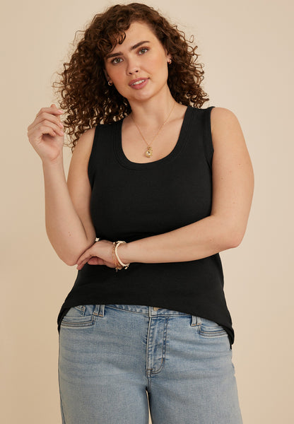 Plus Size 24/7 U Line Tank Top