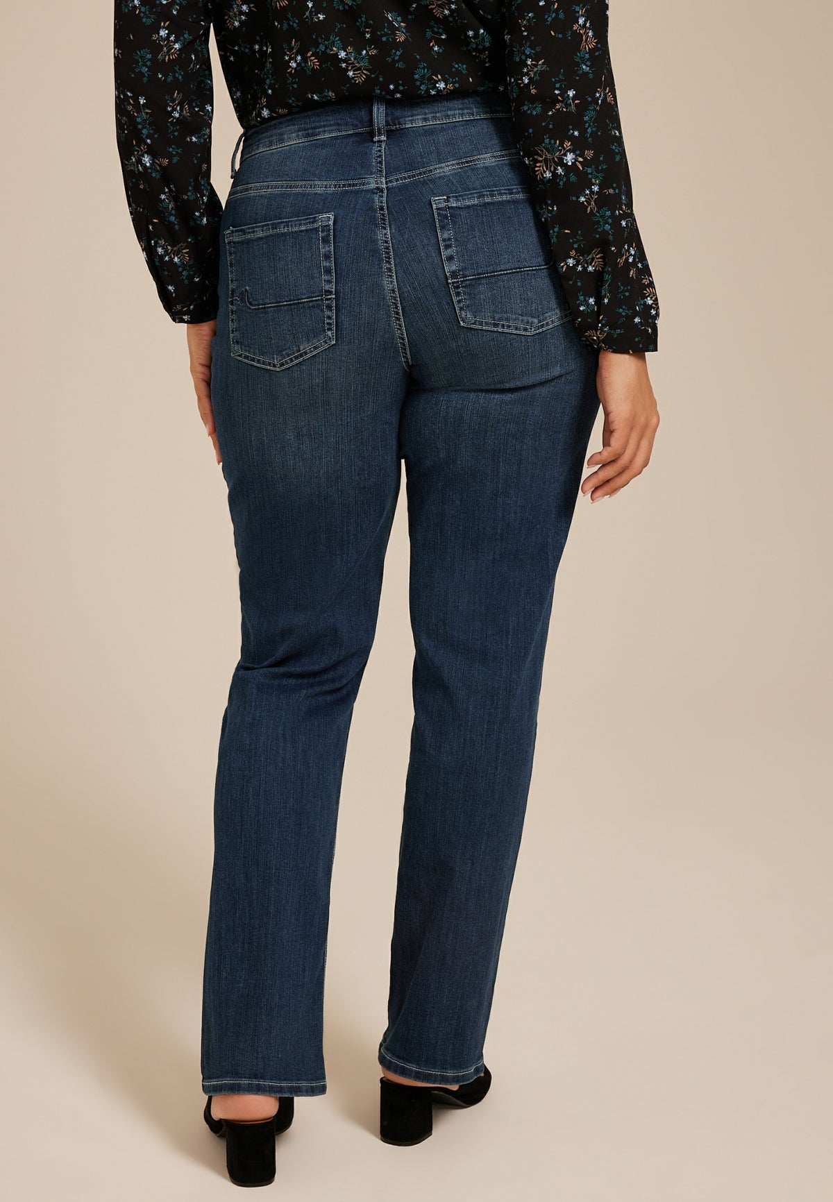 Plus Size m jeans by maurices™ Classic Straight Curvy High Rise Jean