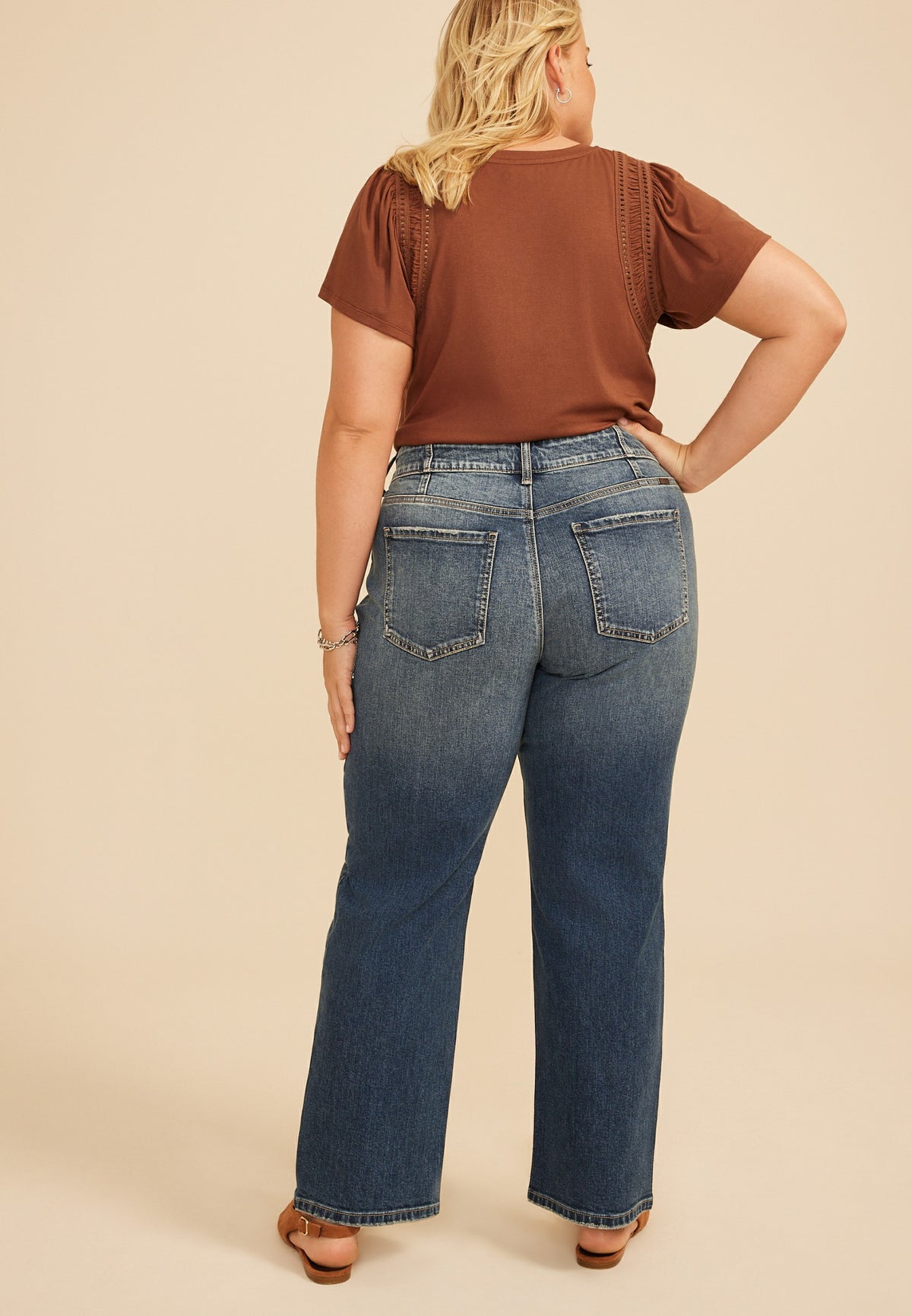 Plus Size KanCan™ High Rise Tinted Straight Jean