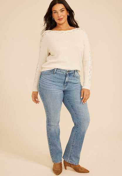 Plus Size Everflex™ Curvy High Rise Slim Boot Jean