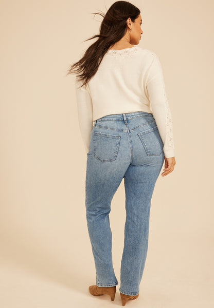 Plus Size Everflex™ Curvy High Rise Slim Boot Jean