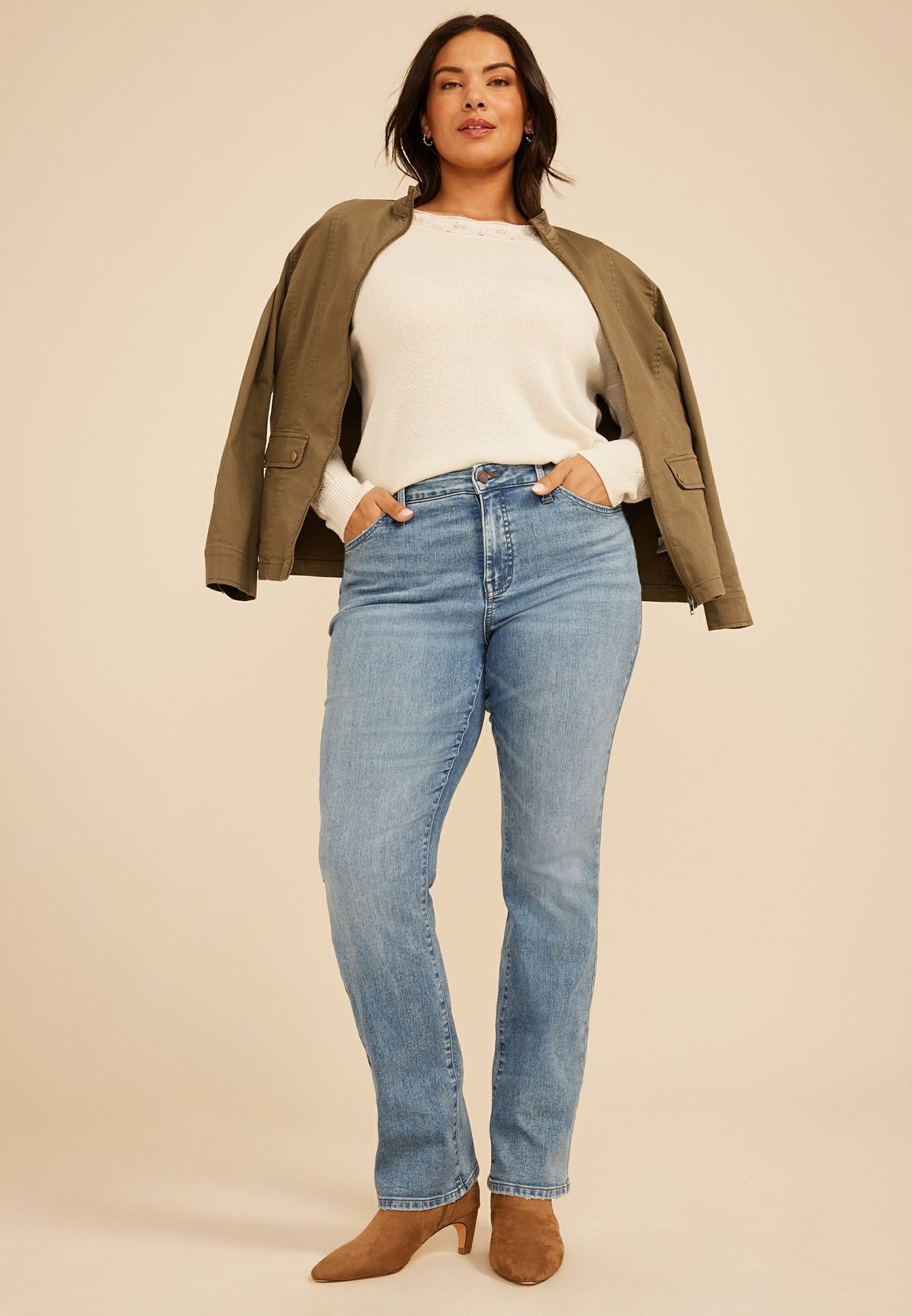 Plus Size Everflex™ Curvy High Rise Slim Boot Jean
