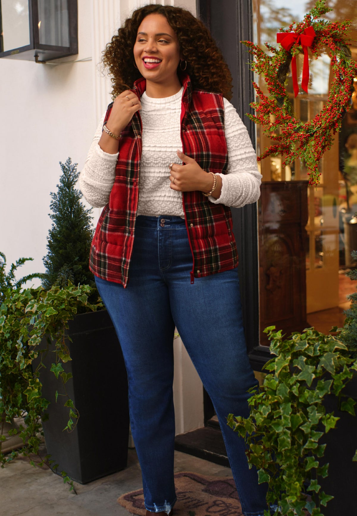 Plus Size KanCan™ High Rise Double Button Pieced Waist Bootcut Jeans