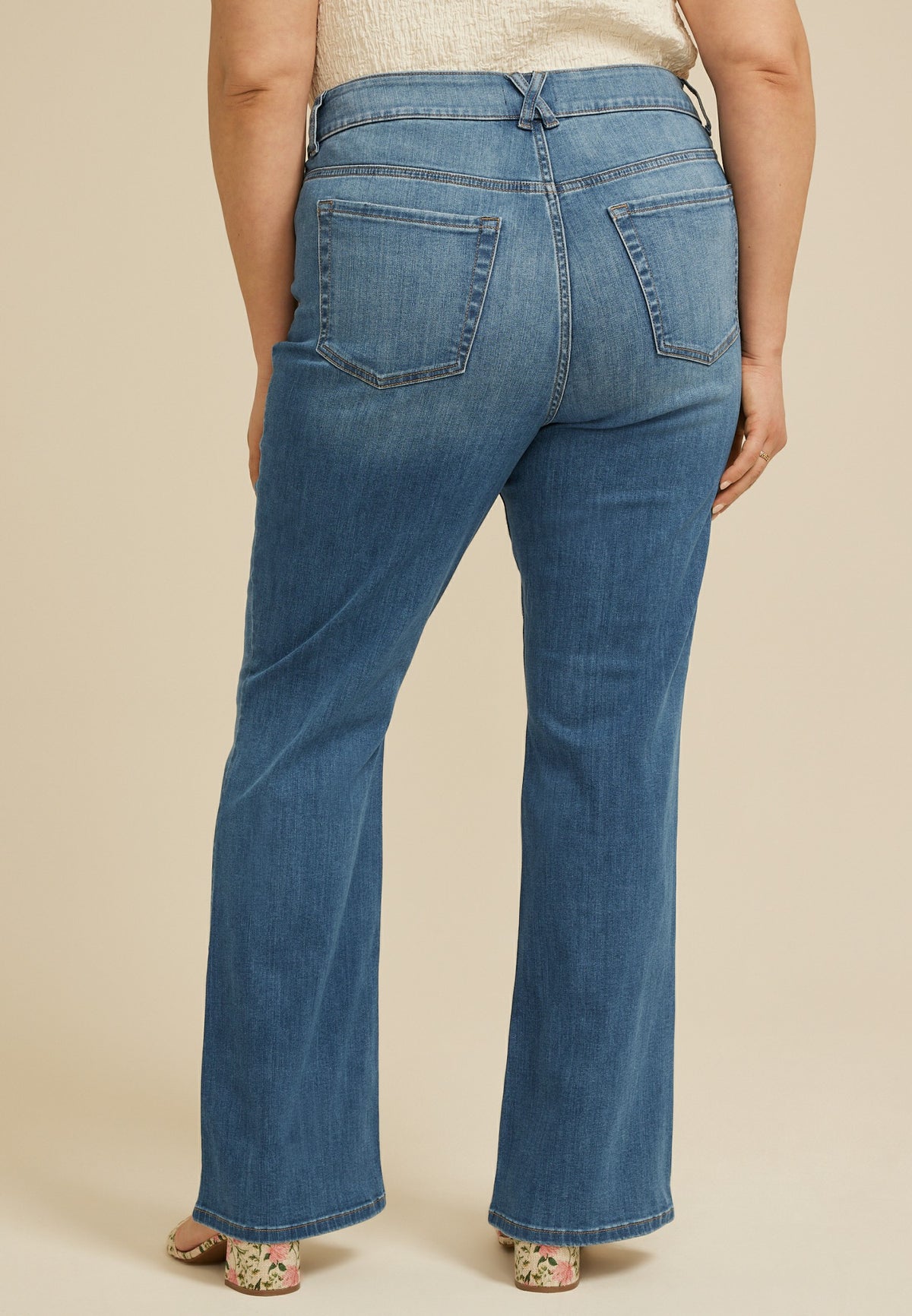 Plus Size m jeans by maurices™ Ultra High Rise Double Button Bootcut