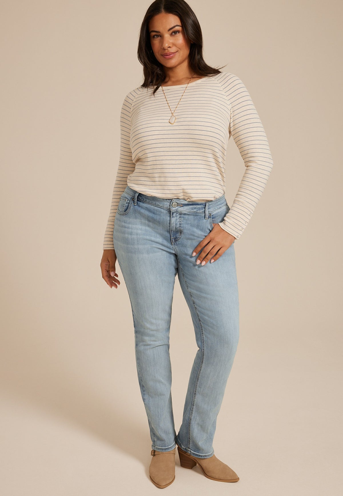 Plus Size m jeans by maurices™ Classic Slim Boot Mid Rise Jean