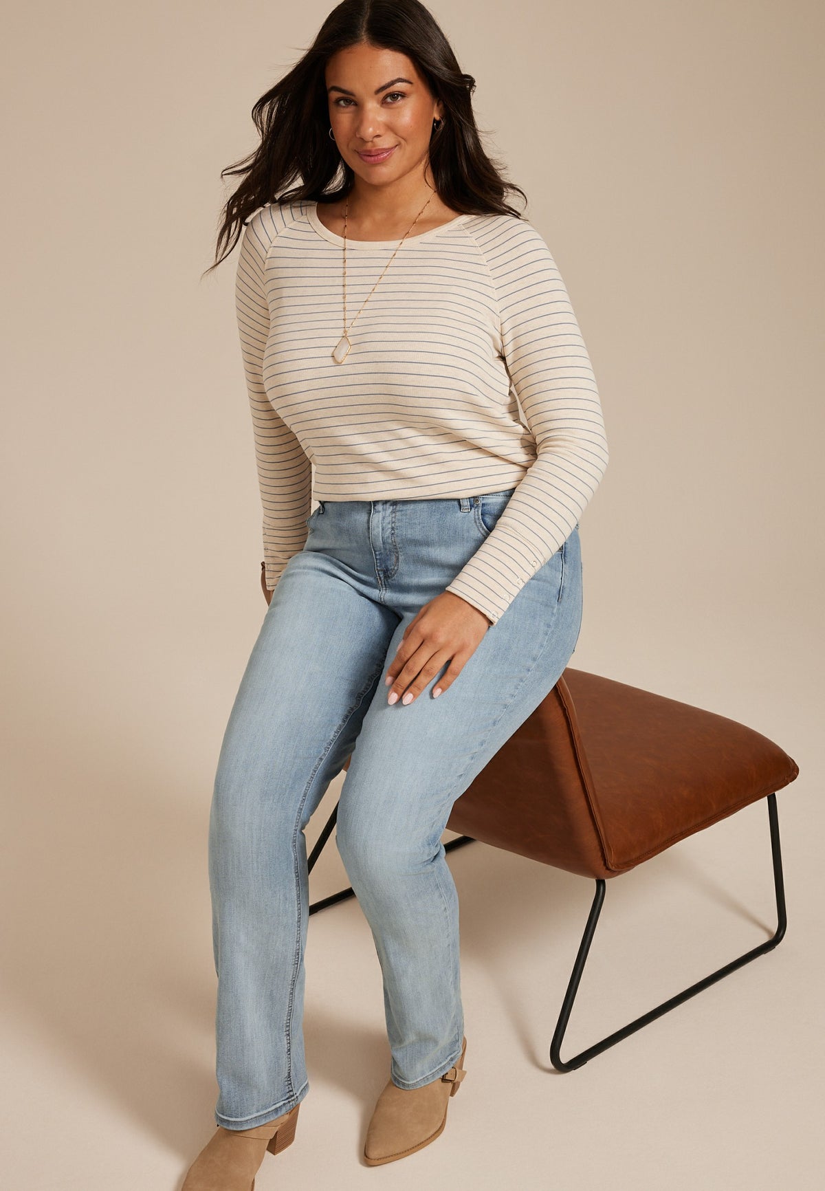 Plus Size m jeans by maurices™ Classic Slim Boot Mid Rise Jean