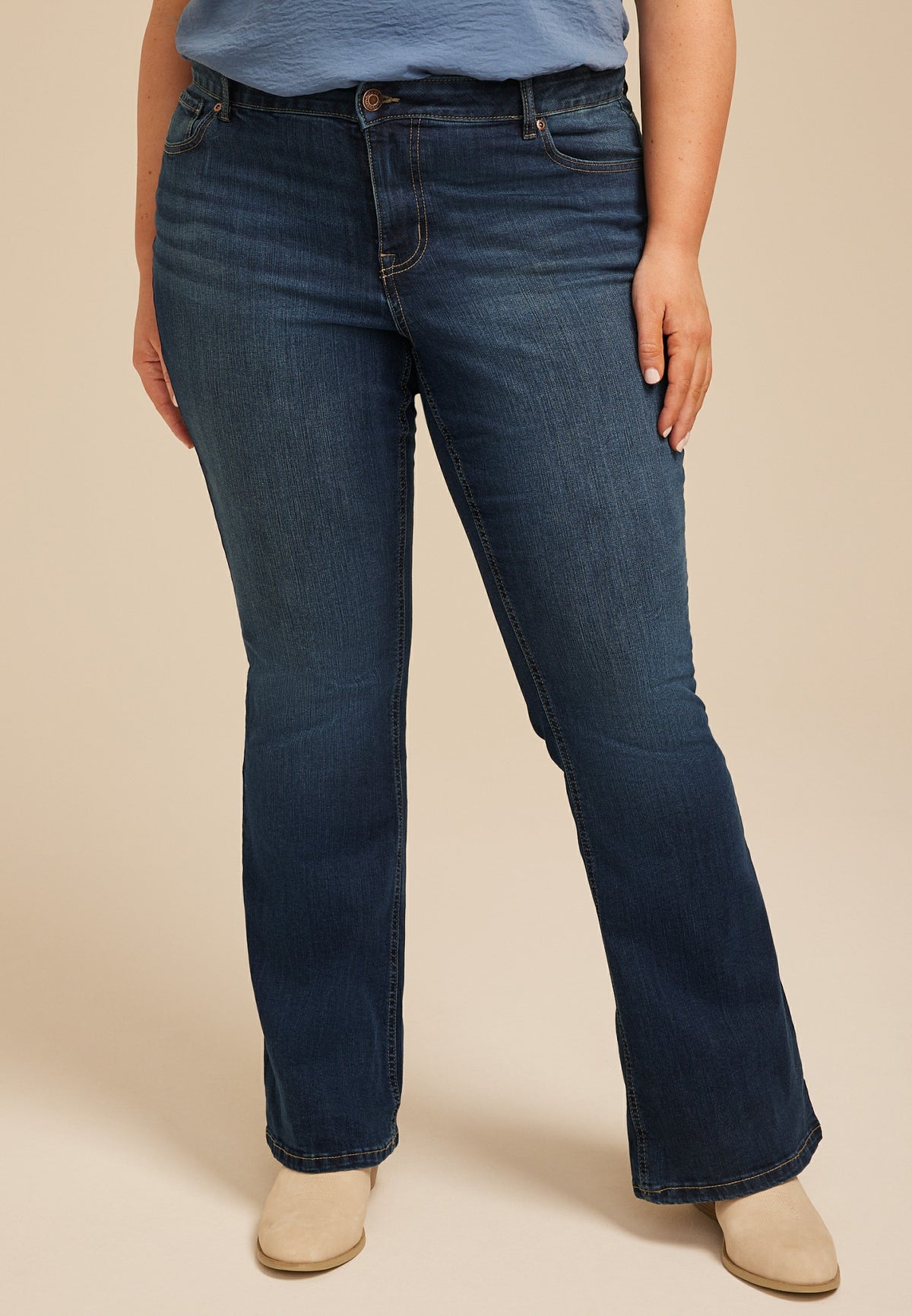 Plus Size m jeans by maurices™ Classic Flare Mid Rise Jean