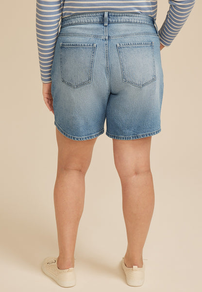 Plus Size m jeans by maurices™ High Rise 7in Relaxed Short