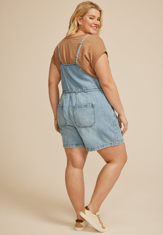 Plus Size m jeans by maurices™ Soft Denim 5in Shortall