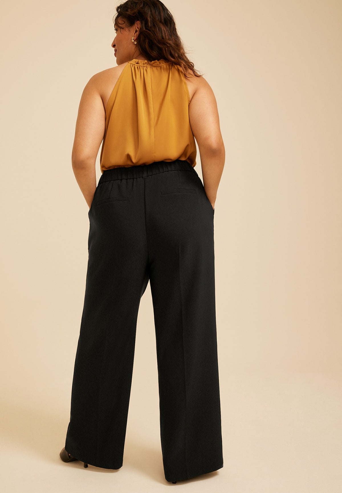 Plus Size Idealist High Rise Wide Leg Dress Pant