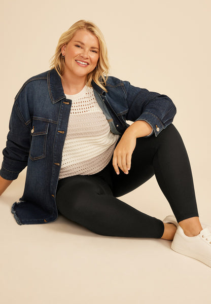 Plus Size Black High Rise Ultra Soft Legging