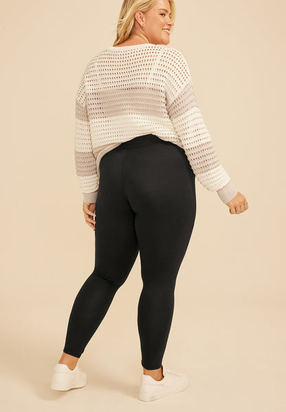 Plus Size Black High Rise Ultra Soft Legging