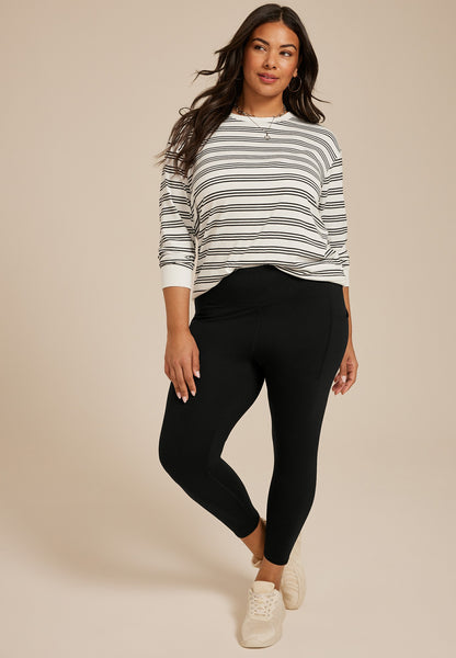 Plus Size Smooth High Rise 7/8 Legging