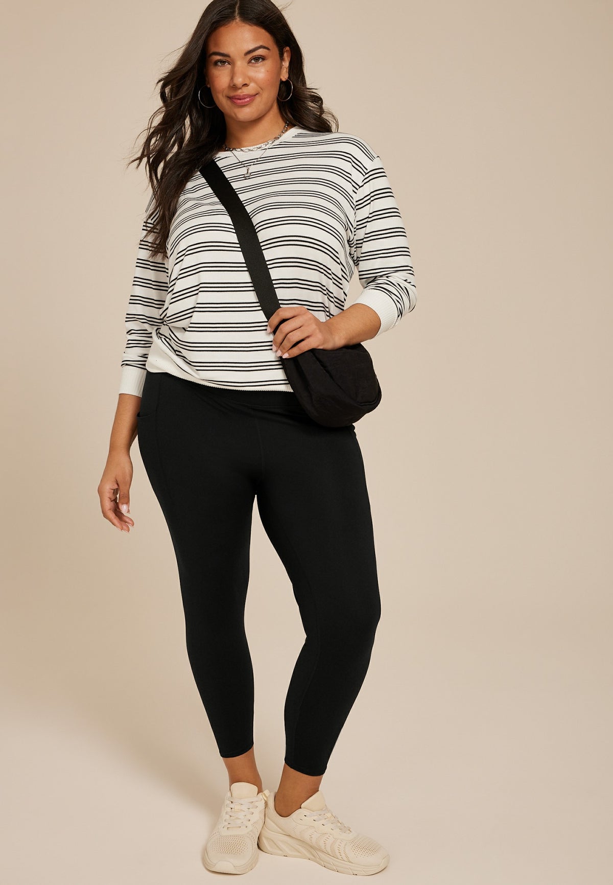 Plus Size Smooth High Rise 7/8 Legging
