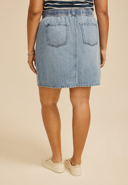 Plus Size m jeans by maurices™ High Rise Light Soft Pull On Skirt