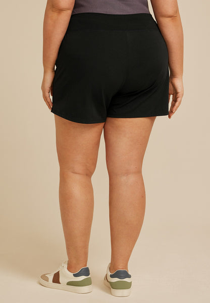 Plus Size Flat Waist 6in Active Short