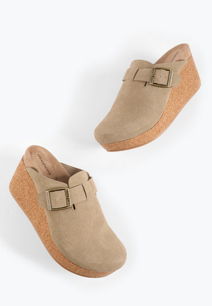 SuperCush Faux Suede Wedge Clog