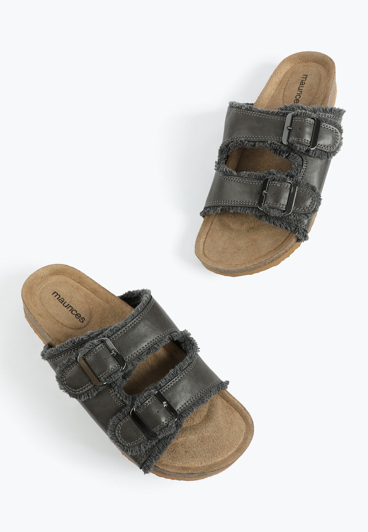 SuperCush Chloe Frayed Two Strap Footbed Sandal
