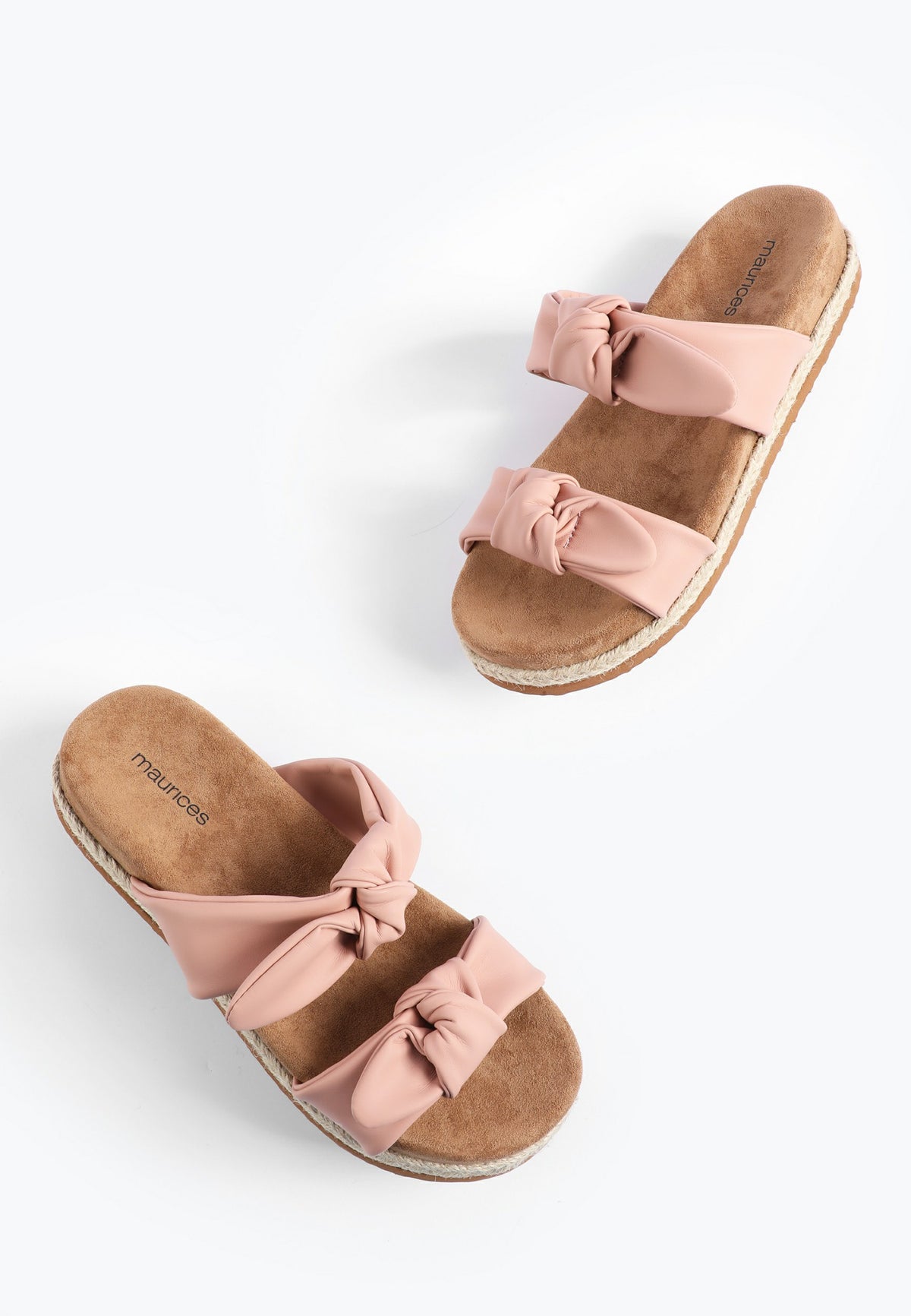 SuperCush Knotted Strap Slide Footbed Sandal